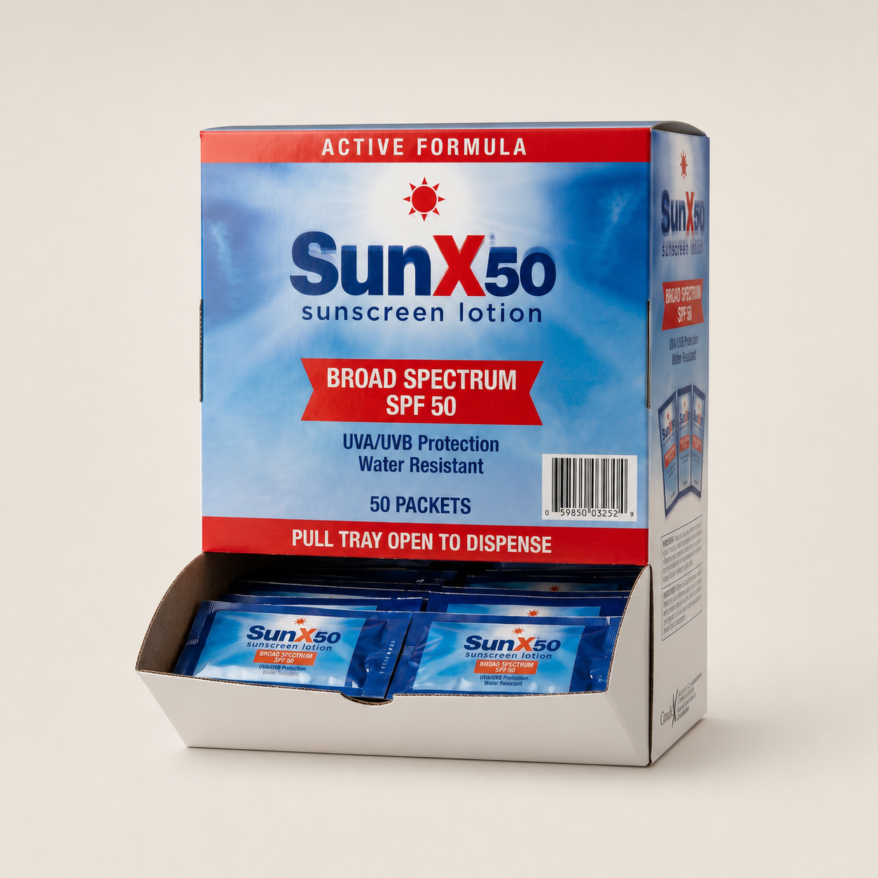 SunX 50 Wallmount Dispenser Box (50 Packets)