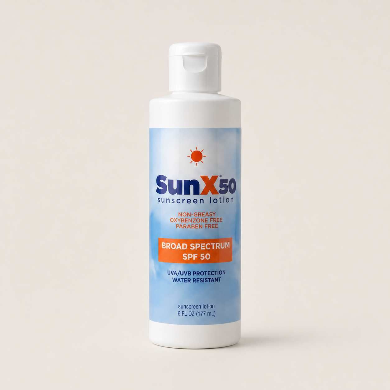 SunX 50 Sunscreen Lotion (6 oz Bottle)