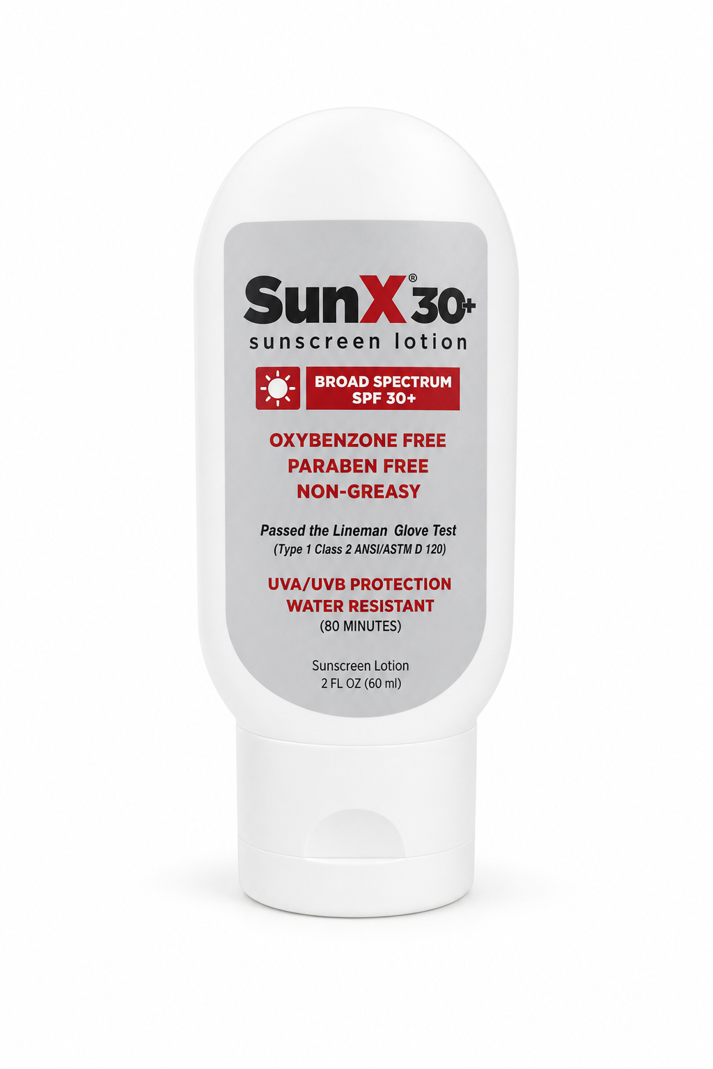 SunX 30+ Sunscreen Lotion (2 oz Bottle)