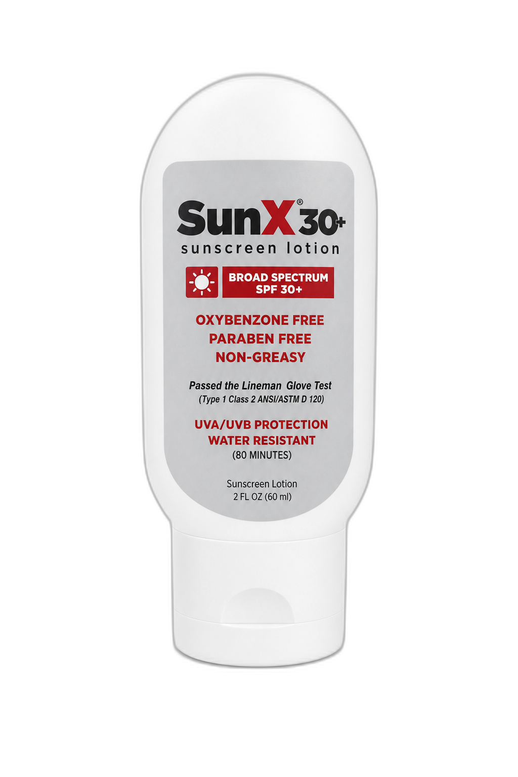 SunX 30+ Sunscreen Lotion (2 oz Bottle)