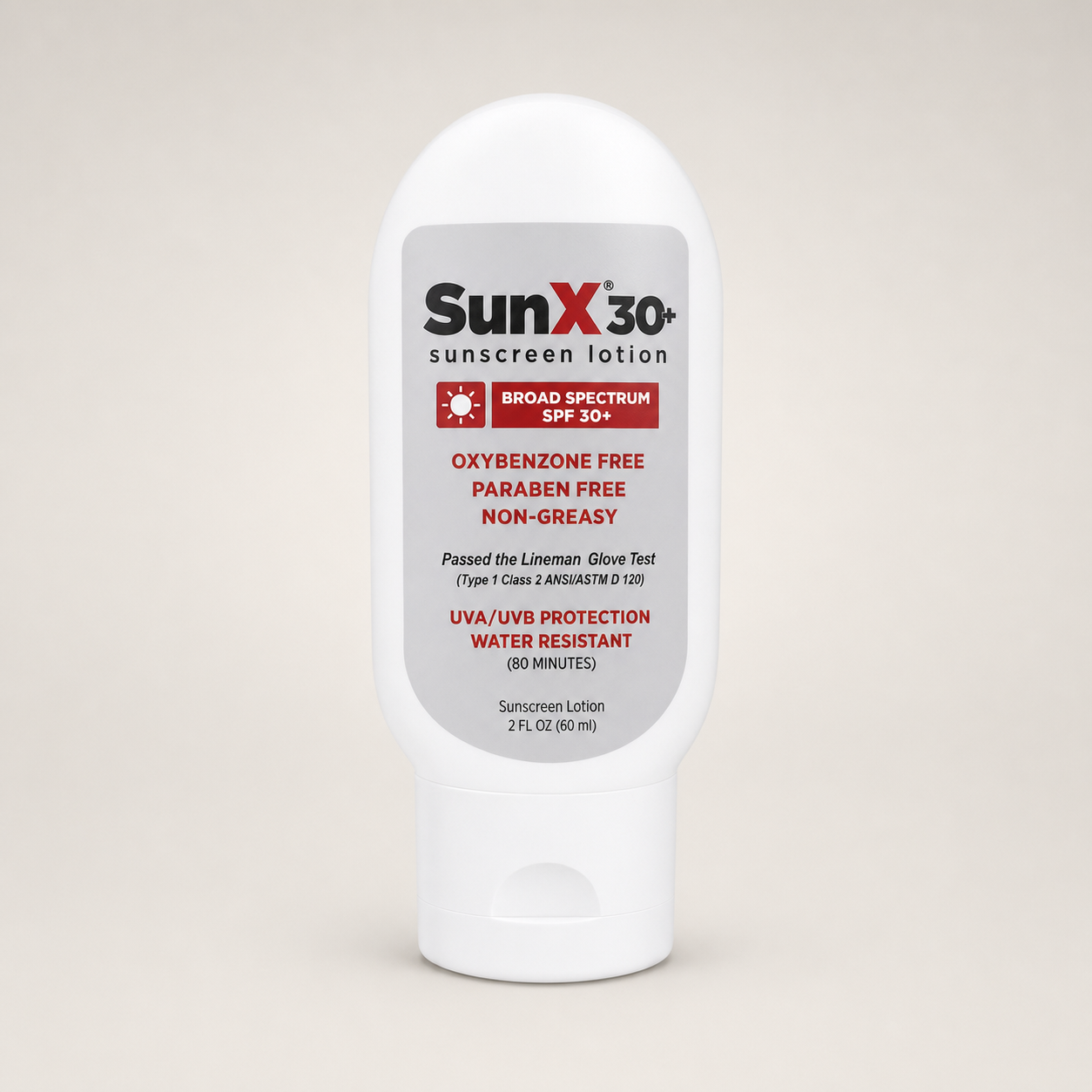 SunX 30+ Sunscreen Lotion (2 oz Bottle)